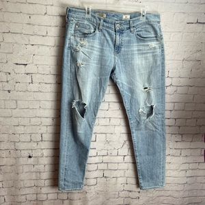 Adriano Goldschmied denim jeans the Nikki ankle relaxed skinny ankle size 32R